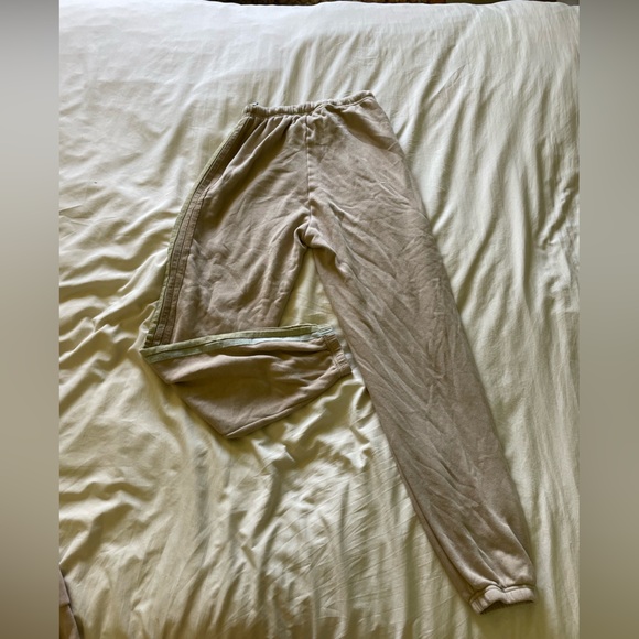 Aviator Nation 5 STRIPE SWEATPANTS in SAND // Tan //Green - Picture 4 of 6